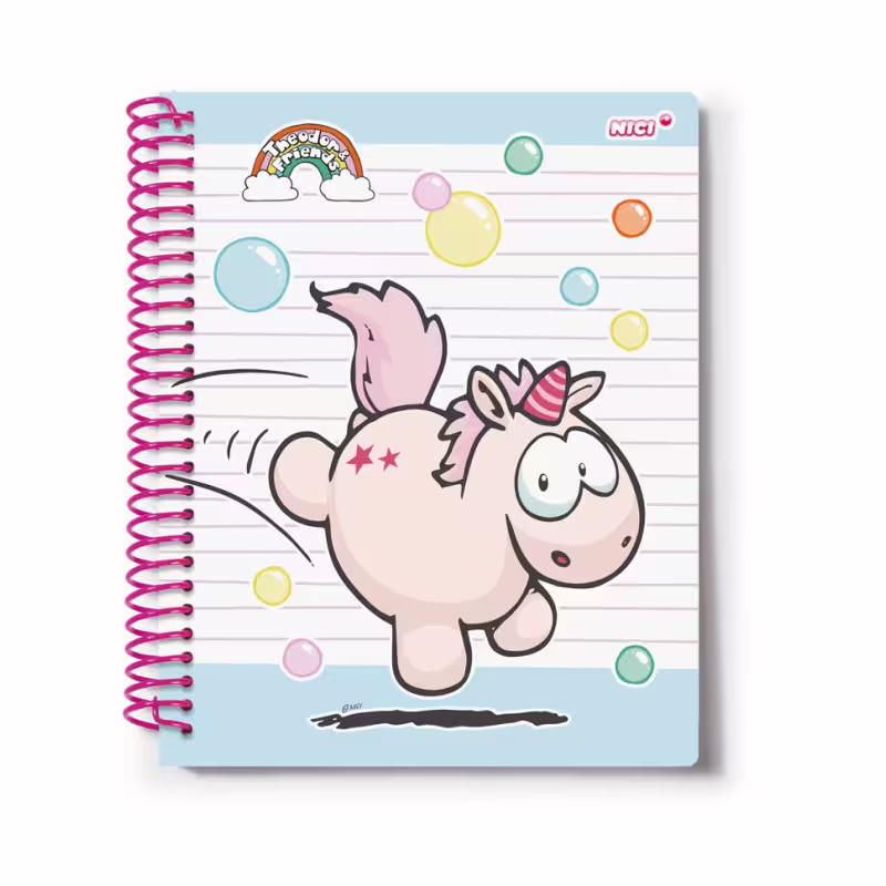 Тетрадка със спирала еднорогът Theodor A5