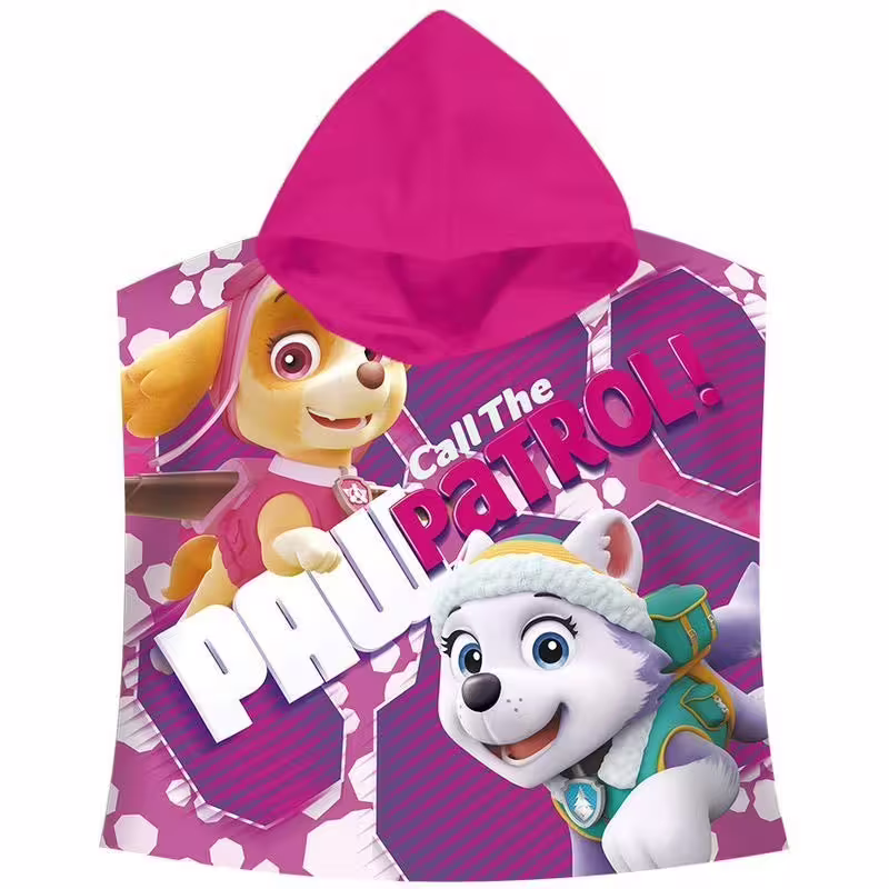 Хавлия за деца, тип пончо - "Пес Патрул"