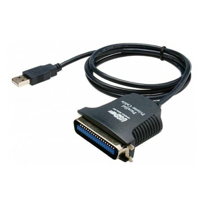 Кабел с паралелен порт, RS232 LPT 36pin(ж), USB-A 2.0(м), 1m