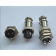 Букса GX16-2, комплект, метална, 2-ка, м+ж, 48VDC, 240VAC, M16x47mm
