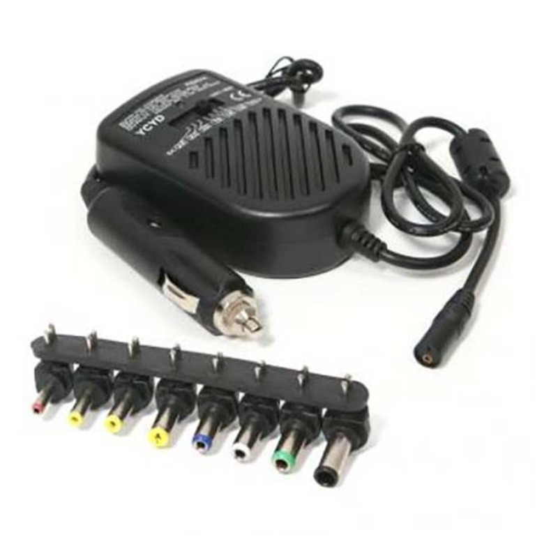 Универсално захранване лаптоп, за автомобил, комбинирано, от 15VDC до 24 VDC, 80W