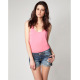 BERSHKA Back Zipper Top Pink