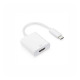Кабел с конвертор от таблет, телефон, лаптоп към телевизор, HDMI(ж), TYPE-C(м), 0,15m