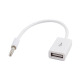 OTG Кабел, USB-A(ж)/3,5mm JACK(м), 3 пръстена, 0,2m
