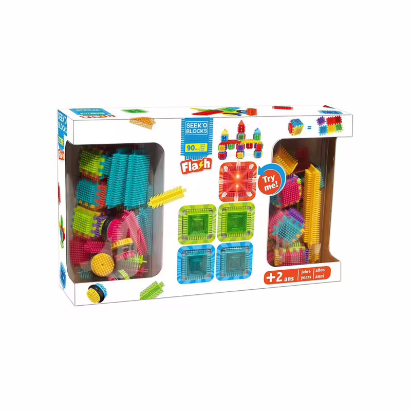 Конструктор SEEK'O 90 части + 5 светещи