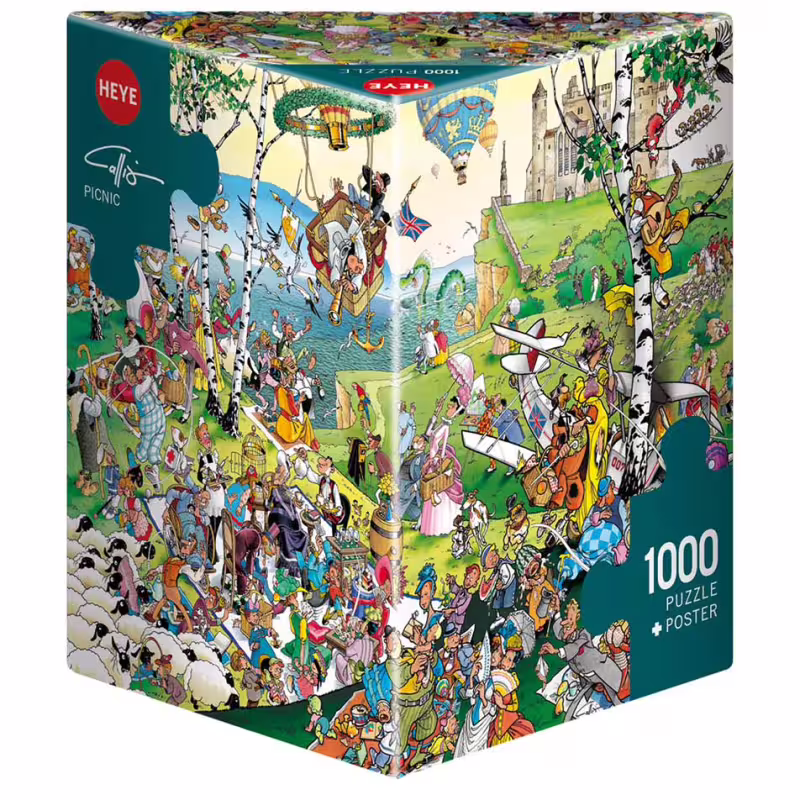 Пъзел Heye от 1000 части - Пикник, Джузепе Калигаро