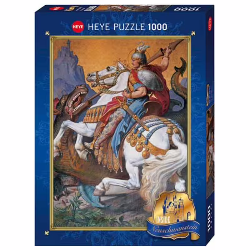 Пъзел Heye от 1000 части - Свети Георги Победоносец, Картини от Нойшванщайн