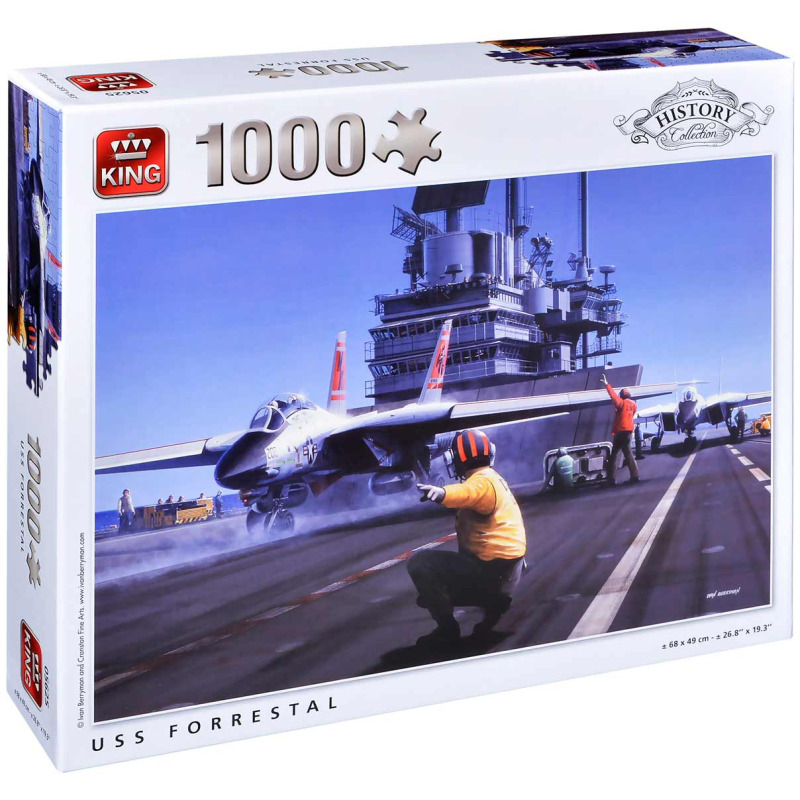 Пъзел King от 1000 части - USS Forrestal, Айвън Бериман