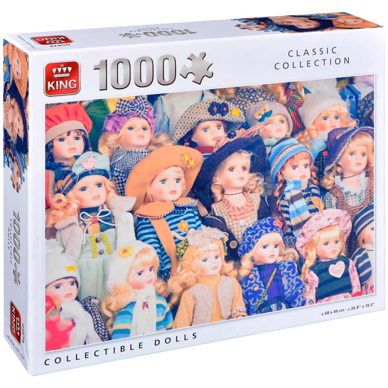 Пъзел King от 1000 части - Порцеланови кукли