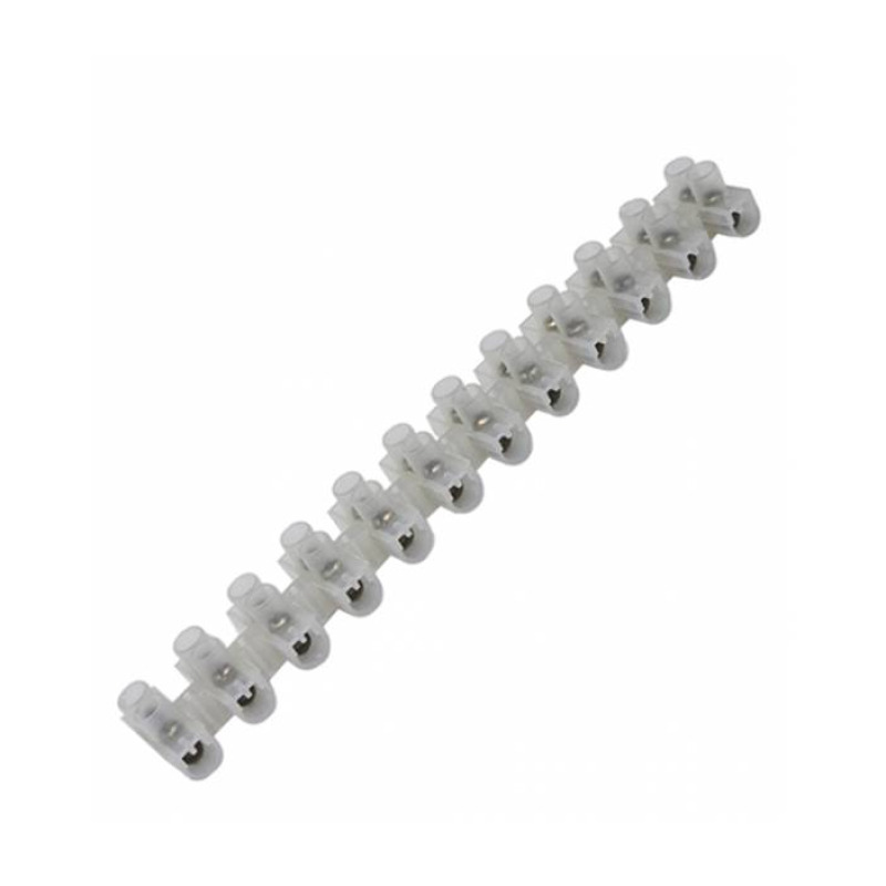 Лустер клема 60A 450V бяла 12pin 4-16mm2