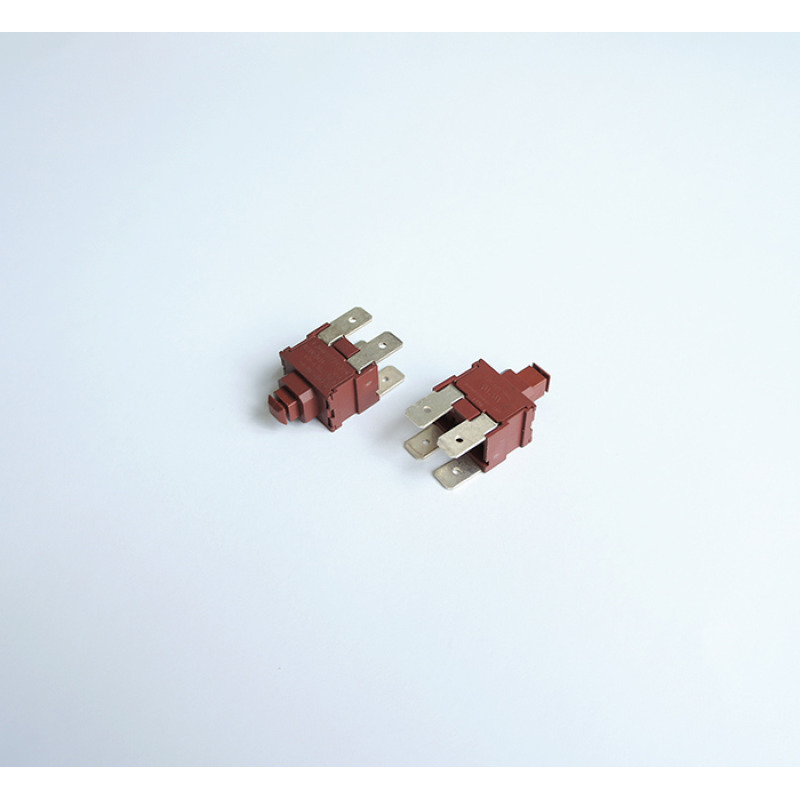 Ключ висок PS102 мрежов за прахосмукачка 4pin с 2 положения черен 250V 16A 19x13mm