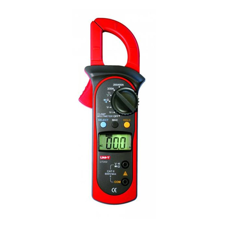 Амперклещи със зумер UT-202, VAC, VDC, AAC, OHM, °C
