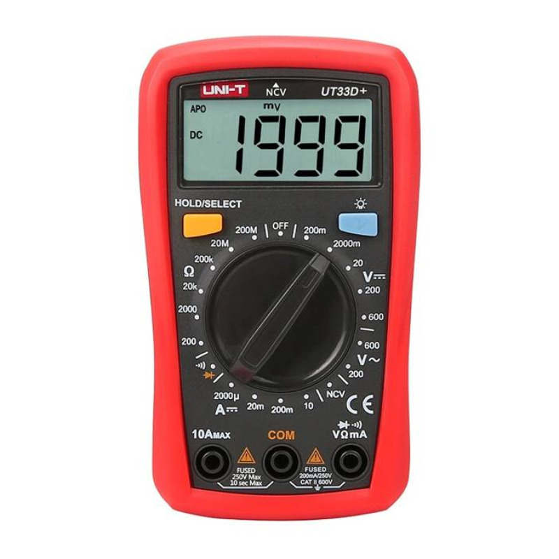 Мултицет със зумер UT-33D+ VAC/VDC | ADC | OHM | NCV