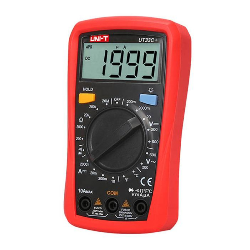 Мултицет UT-33C+, зумер, VAC, VDC, ADC, OHM, °C