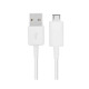 Кабел, бял, USB-А(м), MICRO USB(м), 1m