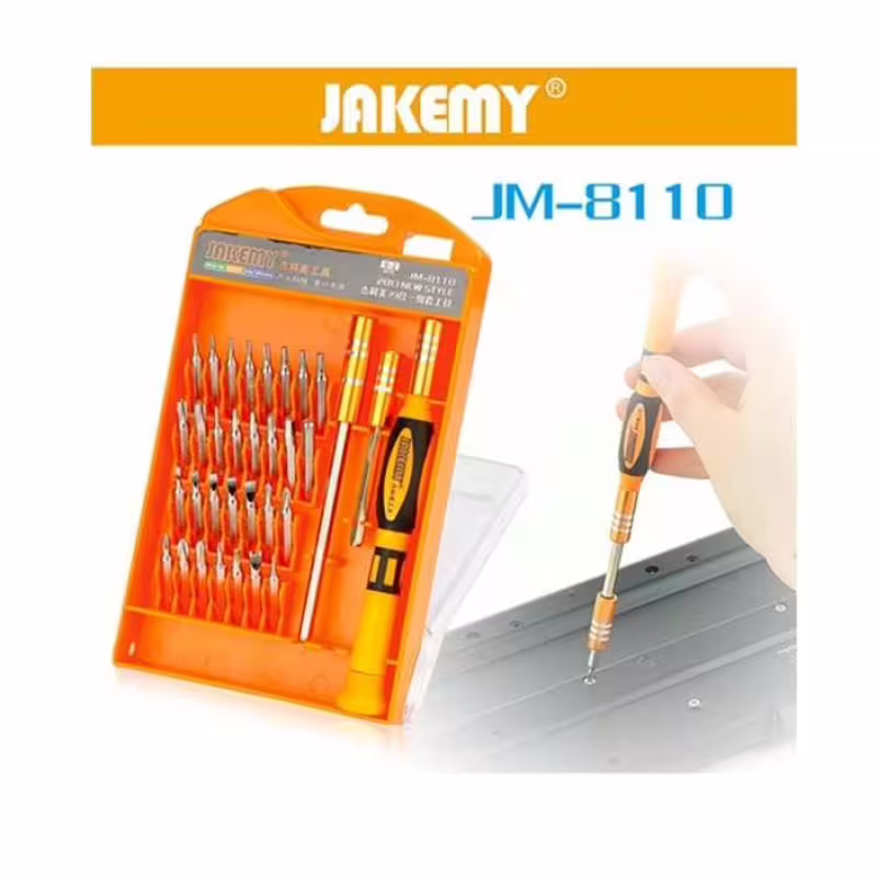 Отвертка с накрайници JM-8110 за GSM комплект 33бр.