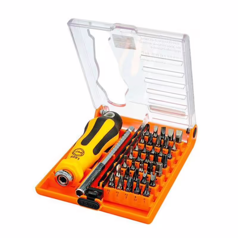 Отвертка с накрайници JM-6091 за GSM комплект 37бр.