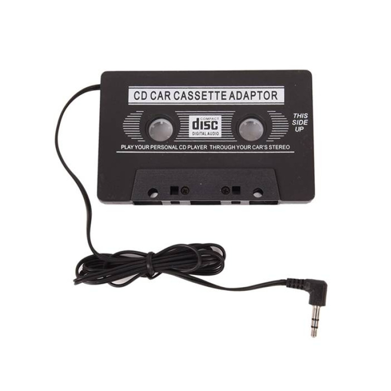 Автомобилна, адаптерна касета, AUX, 3,5mm, MP3, 12VDC, 24VDC, 1m