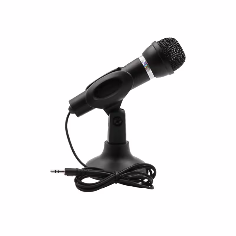 Настолен микрофон YW-30 със стойка за компютър, лаптоп 3,5mm JACK 2m