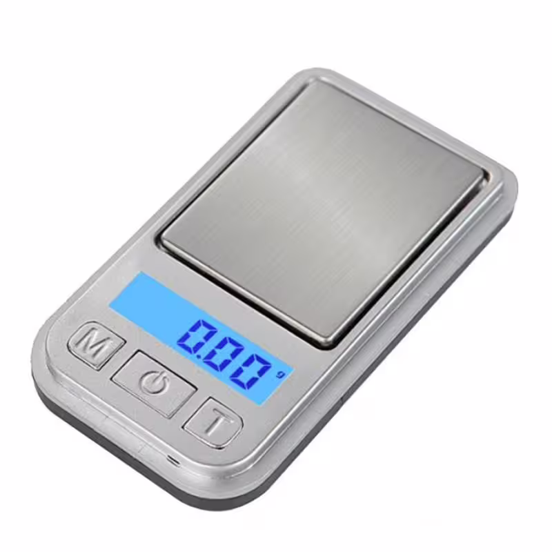 Везна мини бижутерска P138, електронна, LCD дисплей, подсветка, 200g, 0,01g