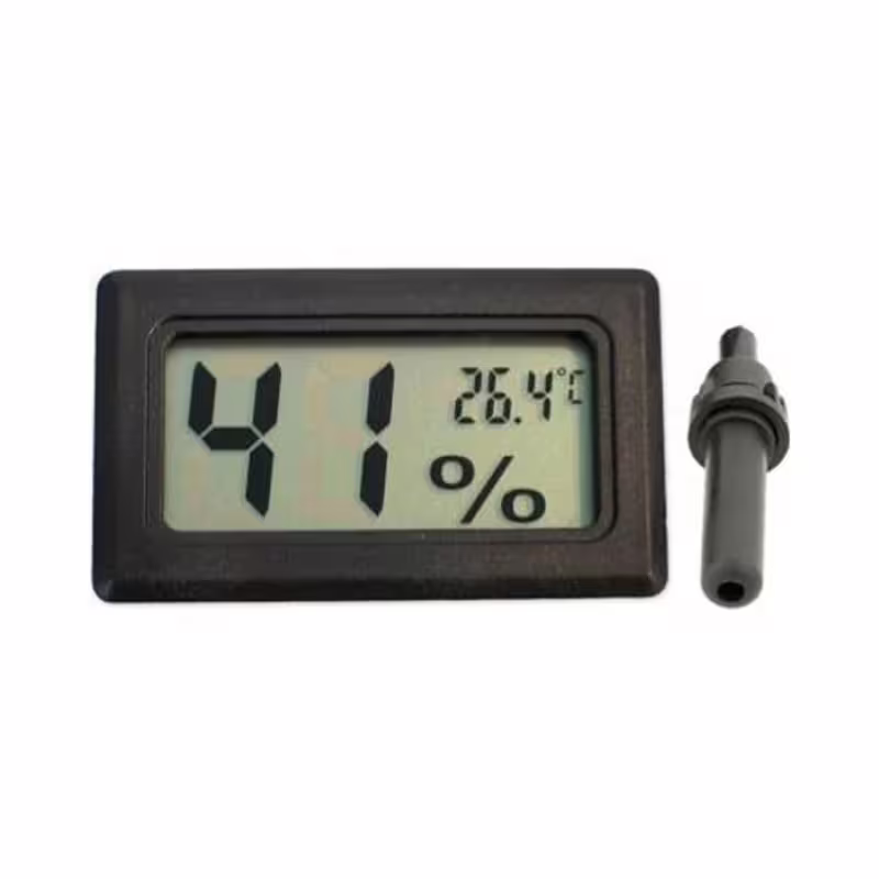 Термометър и влагомер, сонда за вграждане, -50&deg;C до 70&deg;C, 10% до 99%, 46x26mm