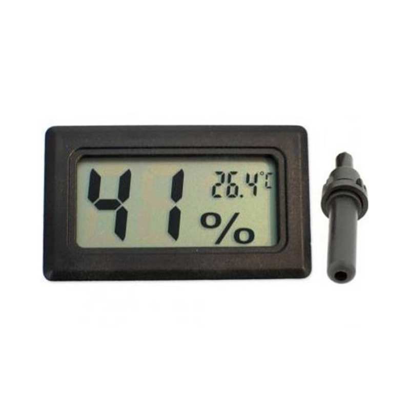 Термометър и влагомер, сонда за вграждане, -50°C до 70°C, 10% до 99%, 46x26mm
