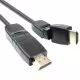 Кабел DeTech HDMI - HDMI M/М, 1.5m, С чупещо се рамо  - 18137