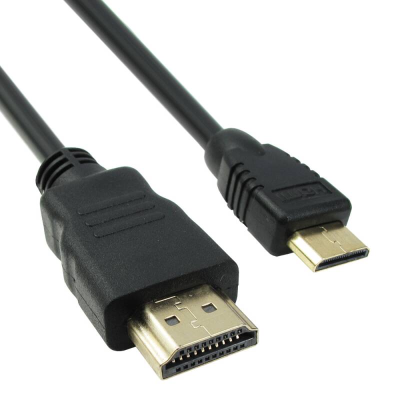 Кабел DeTech HDMI - HDMI mini, 1.5m, Черен -18066