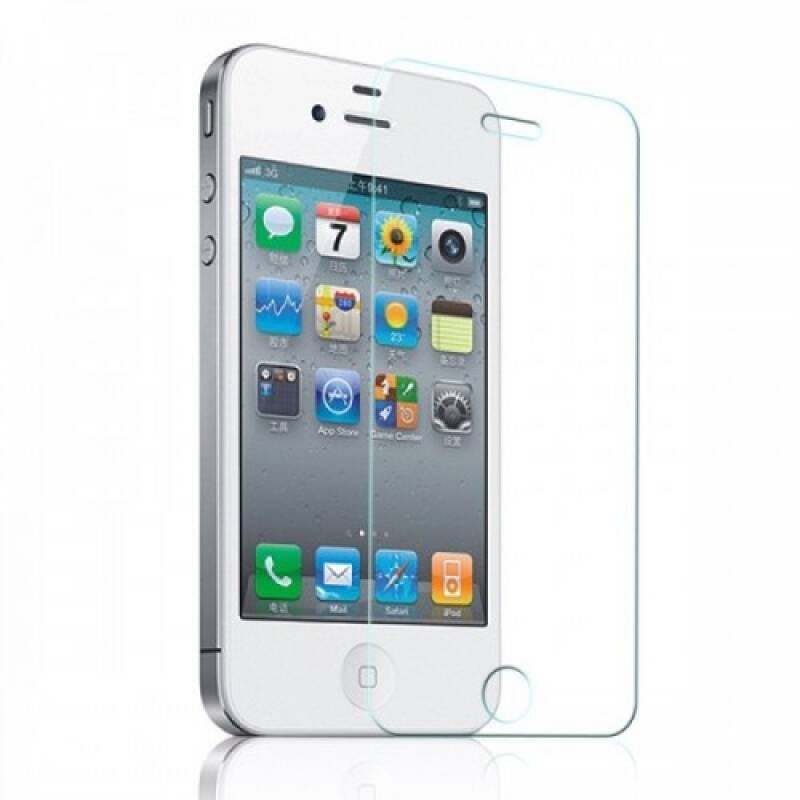 Стъклен протектор No brand, за iPhone 4/4S, 0.3 mm, Прозрачен - 52025