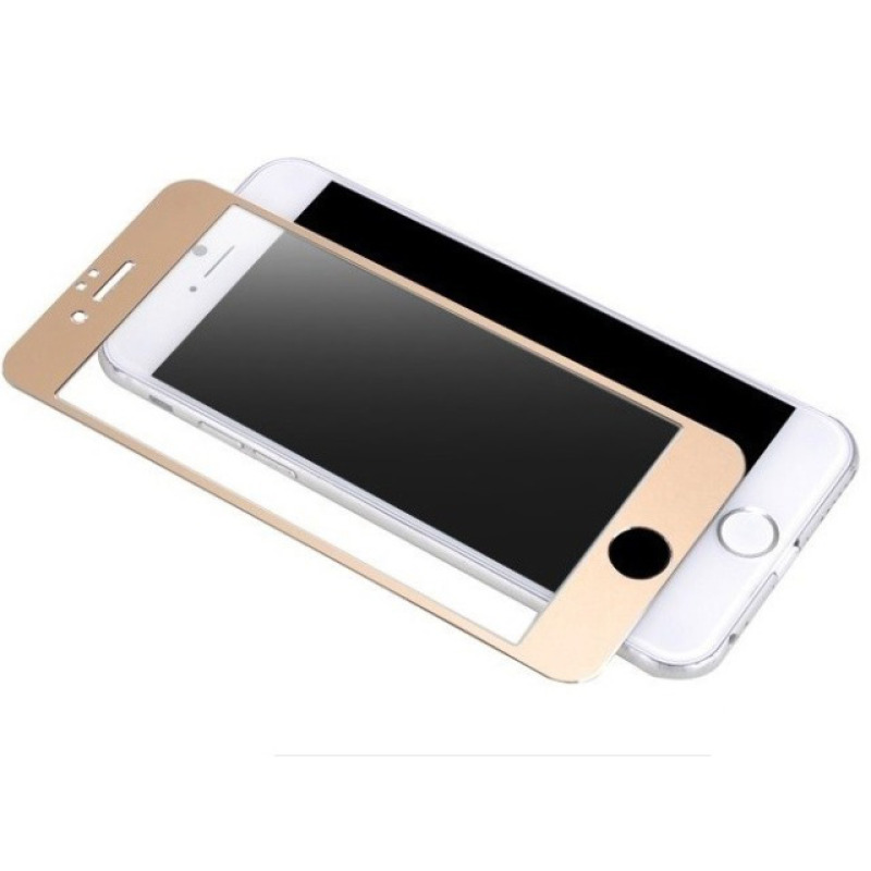 Протектор дисплей No brand за iPhone 6/6S, Силикон, Златен - 52153