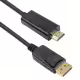 Кабел DeTech DP HDMI M/M, 14+1 cooper, 1.8м, Черен - 18273