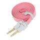 Аудио кабел DeTech 3.5mm М/М, Flat, 1m -18235