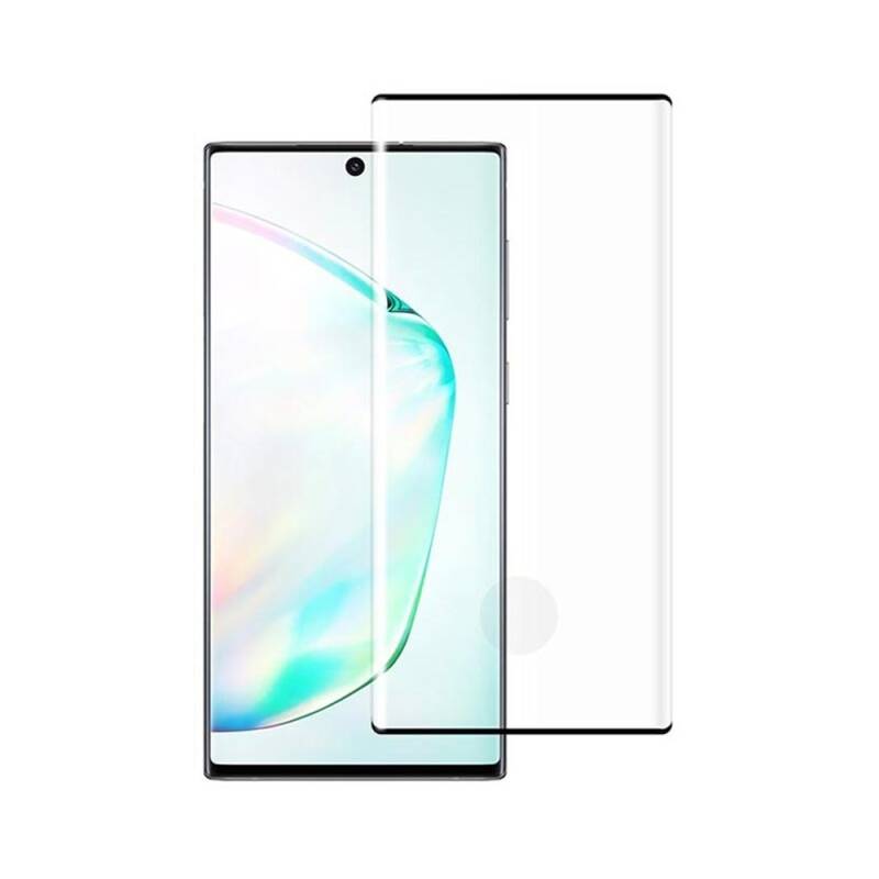 Стъклен протектор за целия екран No brand, За Samsung Galaxy Note 10, 3D, 0.3mm, Черен - 52556