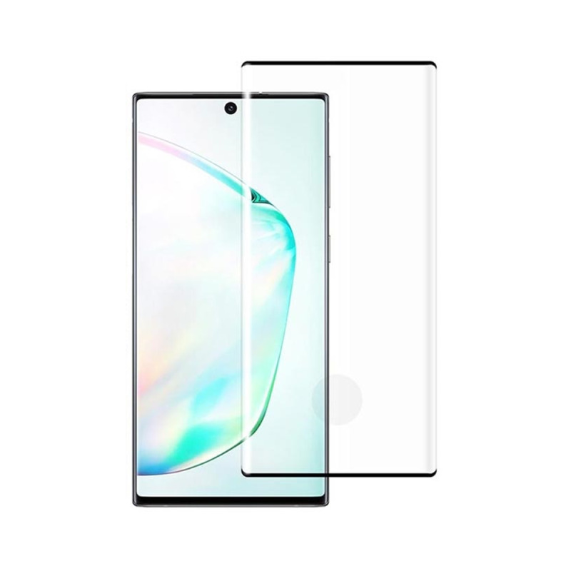 Стъклен протектор за целия екран No brand, За Samsung Galaxy Note 10, 3D, 0.3mm, Черен - 52556