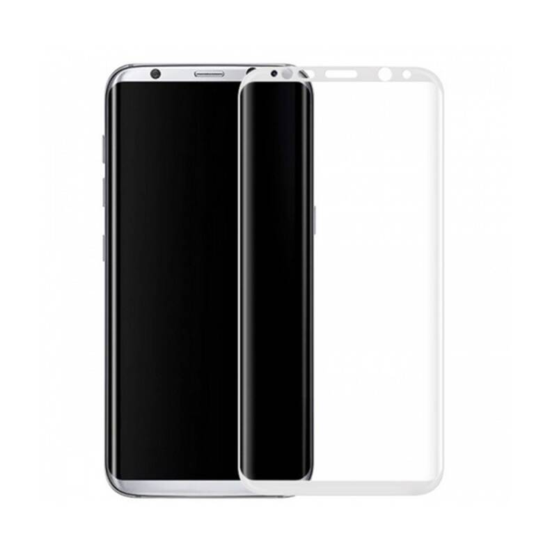 Стъклен протектор за целия екран, No brand, За Samsung Galaxy S8 Plus, 0.3mm, Бял - 52293