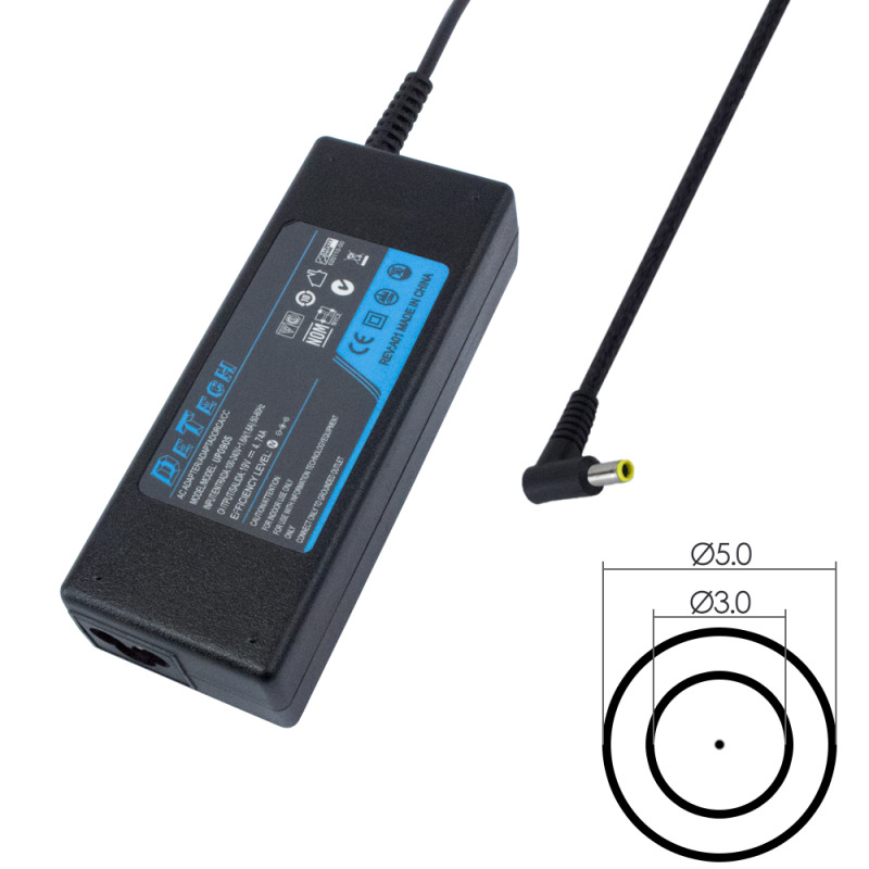 Адаптер DeTech за Samsung 90W 19V/4.74A 5.0*3.0 with pin inside - 272