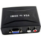 Преходник VGA to HDMI, Черен - 18162