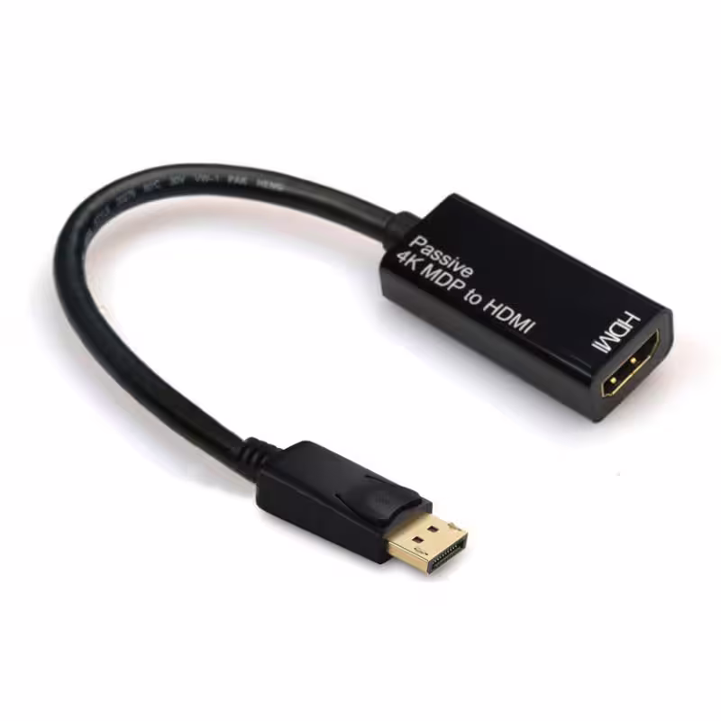 Преходник No brand, DP към HDMI 1.4, Черен - 18253