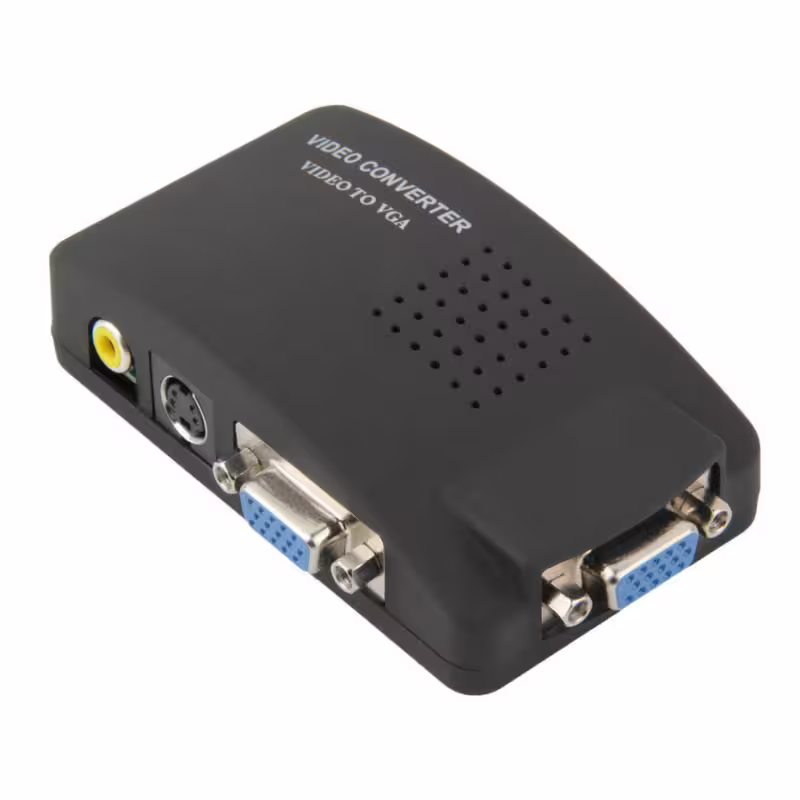 Конвертор DT AV към VGA, Черен - 18256