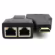 HDMI удължител, No brand, През LAN CAT-5e/6, Черен - 17165