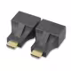 HDMI удължител, No brand, През LAN CAT-5e/6, Черен - 17165