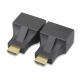 HDMI удължител, No brand, През LAN CAT-5e/6, Черен - 17165