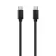 Кабел за данни DeTech, USB Type-C - USB Type-C 3.0, 1.0m, Черен - 14964