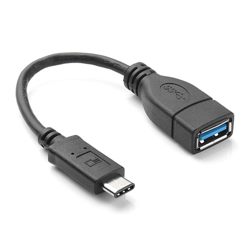 Преходник USB 3.1 TYPE-C към USB/F, Черен - 18224