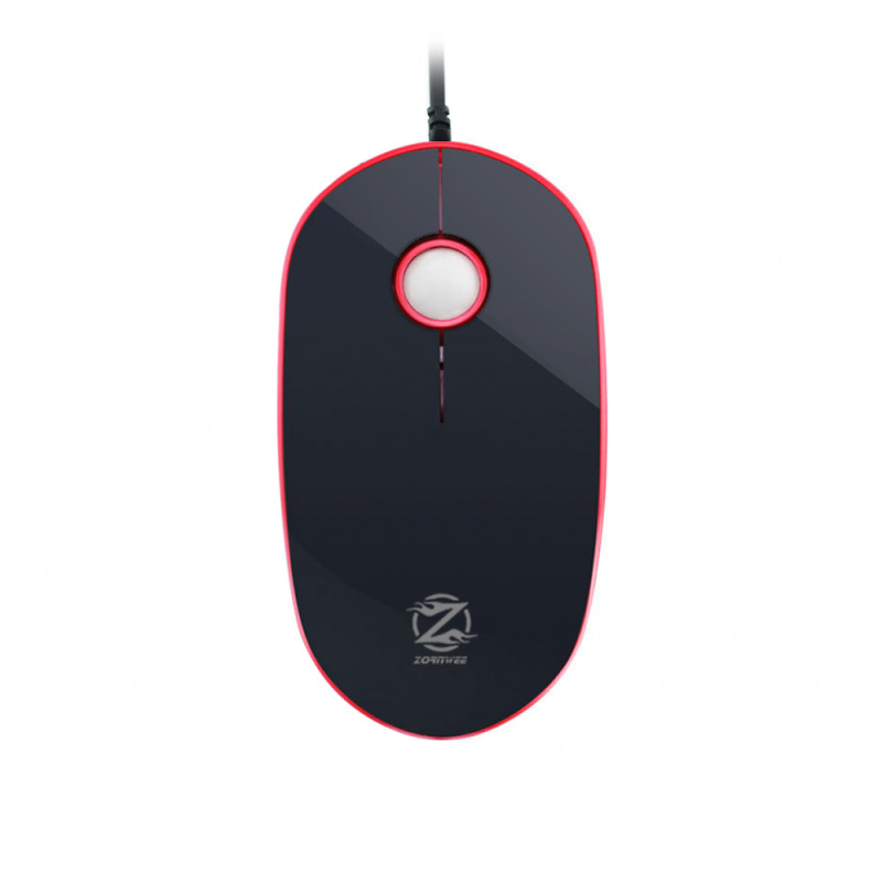 Мишка, ZornWee L200, Оптична,Черен/Червен - 628