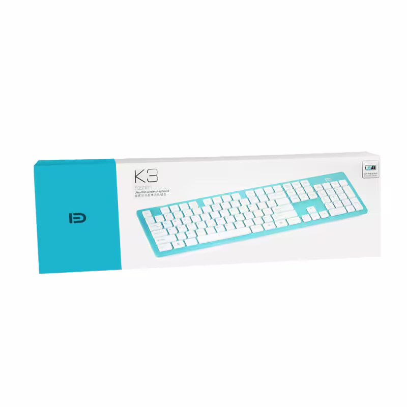 Клавиатура Fude K3, Безжична, Черен - 6114