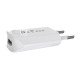 Мрежово зарядно устройство, DeTech, DE-11C, 5V/1A, 220V,1 x USB, С Type-C кабел, 1.0m, Бял - 14117