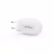 Мрежово зарядно устройство DeTech DE-28i, 5V/2.1A, 220V,1 x USB, С Lightning кабел, 1.0m, Бял - 14134