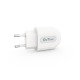 Мрежово зарядно устройство DeTech DE-28i, 5V/2.1A, 220V,1 x USB, С Lightning кабел, 1.0m, Бял - 14134