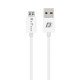 Мрежово зарядно устройство, DeTech, DE-01M, 5V/2.1A, 220V,2 x USB, С Micro USB кабел, 1.0m, Бял - 14119